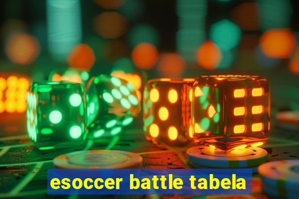 esoccer battle tabela