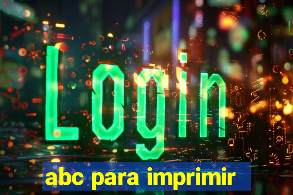 abc para imprimir